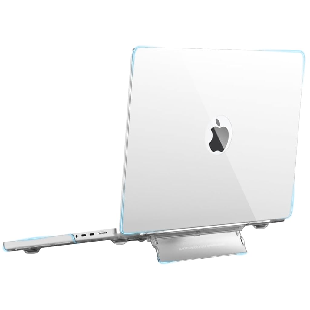 ZORBES Laptop Case for MacBook Pro 14.2 inch Sleek Transparent 2 in 1 Laptop Case with Intergrated Folding Rising Stand Universal Laptop Case for MacBook Pro 14.2 Inch A2992 A2918 A2779 A2442 ZORBES Laptop Case for MacBook Pro 14.2 inch Sleek Transparent 2 in 1 Laptop Case with Intergrated Folding Rising Stand Universal Laptop Case for MacBook Pro 14.2 Inch A2992 A2918 A2779 A2442